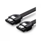 Кабель для передачи данных SATA 3 Data Cable 0.5m US217 Black Ugreen (30796) (319320) - изображение 1