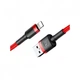Дата кабель USB 2.0 AM to Lightning 1.0m Cafule 2.4A red+red Baseus (CALKLF-B09) (263629) - изображение 3
