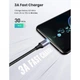 Дата кабель USB-C to USB-C 3.0m 60W US255 90-degree Angle Black Ugreen (80714) (263919) - изображение 3