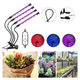 Фітолампа для рослин Plant Grow Light з прищіпкою, 4 LED панелі, повний спектр, таймер 3/9/12 год, регулювання яскравості, лампа для розсади, квітів, орхідей та кімнатних рослин - изображение 2