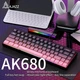 Клавиатура AJAZZ AK680 Черно-Розовая Игровая Механическая с HOT SWAP, 20 Режимов Подсветки. Последняя Ревизия 2025 Года с Ножками. Red Switch - изображение 2