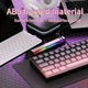 Клавиатура AJAZZ AK680 Черно-Розовая Игровая Механическая с HOT SWAP, 20 Режимов Подсветки. Последняя Ревизия 2025 Года с Ножками. Red Switch - изображение 3