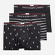 Набір трусів-боксерів чоловічих бавовняних Polo Ralph Lauren 714830299009 L 3 шт Чорний (3616419657291) - зображення 1