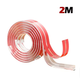 Стрічка силіконова захисна на гострі краї меблів довжина 2 м Прозора (00244) - зображення 8
