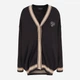 Кардиган с примесью шерсти вязаный женский Armani Exchange 493469336 L Черный (1159846472) - изображение 6