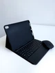 Чехол с клавиатурой и мышью для iPad 9.7 черный удобный аксессуар для работы и учебы - изображение 2
