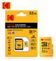 Карта памяти micro SD Kodak 32Gb U3 A1 class 10 + SD адаптер - изображение 1