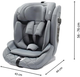 Автокрісло Baby Mix Hero Pro I-Size 76-150 см Grey (8596164159019) - зображення 9
