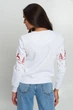 Різдвяний жіночий світшот з Оленями White XS | 40-42 UKRS-8830 UkrGlamour - изображение 4