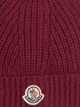 Шапка Moncler 9887.5 Бордовая - изображение 3