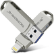 Флешка металлическая 2в1 128ГБ USB-Lightning для Apple iPhone, iPad, iPod, компьютера Microdrive 128GB OTG - изображение 8