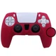 Силиконовый чехол для джойстика PS5 Dualsense бордовый + в подарок накладки на стики - изображение 5