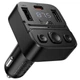 АЗП FM модулятор Hoco E87 Delta 35W (1USB-A/1C) Black - зображення 1