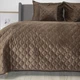Покрывало ТЕП "VELOUR" Coffee/Ромб круглый, 150x210 - изображение 3