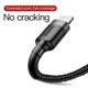 Кабель BASEUS cafule USB - Lightning 2 метри (CALKLF-CG1) чорно сірий - зображення 4