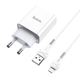 Сетевое зарядное устройство для телефона + кабель USB-Micro Android HOCO C81A |1USB, 2.1A| Белый - изображение 8