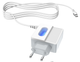 Сетевое зарядное устройство для телефона Android встроенный кабель Micro-USB HOCO C75 |2USB, 2.4A| Белый - изображение 4