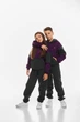 Детский спортивный утепленный костюм Kindamor Active Heat Grey/Purple, флис для девочки 116 см серый с фиолетовым - изображение 8