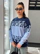 Жіночий вʼязаний светр VYSHYVANKA, колір Блакитний розмір One Size - изображение 5