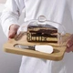 Масленка стеклянная BUTTER с бамбуковой подставкой и ножом для масла (R34370) - изображение 4