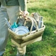 Складная корзина для пикника с крышкой-столиком Outdoor Folding Bucket 47 х 20 х 30 см (R97360) - изображение 8