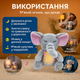 Интерактивная мягкая игрушка-ночник Слоник 30 см имитация дыхания для малышей плюшевая игрушка мягкое свечение - изображение 4