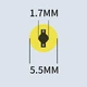 Кабель-переходник PD 65W Type-C на DC 5.5x1.7 на 18.5-20V вольт 1.5 м для подзарядки ноутбука Acer с триггером (1.5 метра) Power Delivery от повербанка powerbank и зарядного устройства - изображение 2