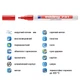 Маркер Paint e-751 1-2 мм круглый красный - изображение 4