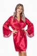 Халат жіночий атласний Felisiya Lingerie Малинове вино 74-910 S (2000011129019) - зображення 1