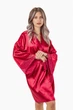 Халат жіночий атласний Felisiya Lingerie Малинове вино 74-910 S (2000011129019) - зображення 6