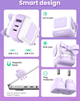 Зарядний пристрій Ugreen CD361 3xUSB 65W (2xUSB-C+USB-A) Gan Robot tech Fast Charger Purple (UGR-35291) - зображення 4