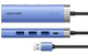 Hub USB Vention USB3.0 USB 3.0x3/RJ45/USB-C Hub Blue Aluminum Alloy (TGFSB) - obraz 2