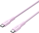Kabel Canyon OnWire 60CL C-C 60W COLOR Braided 1 m Pink (CND-CCAP60AB10PK) - obraz 2