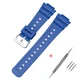 Ремешок для Casio G-Shock GA-2100 Blue SI + шпилькосниматель со шпильками - изображение 1