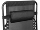 Шезлонг пляжный для отдыха и дачи Zero Gravity 707 Black+кружка в подарок - изображение 4
