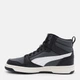 Подростковые демисезонные ботинки для мальчика Puma Rebound V6 Mid Jr 39383129 36 (3.5) Black/White/Dusky Gray (4069156709966) - изображение 4