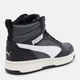 Подростковые демисезонные ботинки для мальчика Puma Rebound V6 Mid Jr 39383129 36 (3.5) Black/White/Dusky Gray (4069156709966) - изображение 5