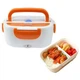 Ланч бокс электрический с подогревом Lunch Heater 220V Pro, контейнер для еды с отсеками. Цвет: оранжевый - изображение 10