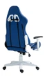 Комп'ютерне крісло для геймера Cobra Rebel CR204 Blue-White - изображение 3