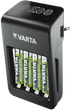 Ładowarka akumulatorków Varta LCD Plug Charger+ EU 4x 2100 mAh Black (57687101441) (955555910283033) - Outlet - obraz 1