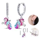 Серьги серебро 925 фманиты Original стиль Pandora Единорожки 7632 - изображение 3