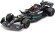 Metalowy model samochodu Bburago F1 Mercedes-AMG W14 E44 Lewis Hamilton 1:43 Czarny BB-18-38080-44 (4893993380800) - obraz 2
