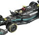 Металева модель автомобіля Bburago F1 Petronas Team Mercedes-AMG W14 E Lewis Hamilton 1:24 Чорний 18-28028-HAM (4893993280285) - зображення 6
