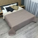 Покрывало двустороннее Decorator Microfiber листья 140х215 см серо-коричневый с бежевым (85-113) - изображение 1