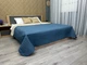 Покрывало двустороннее Decorator Microfiber листья 210х215 см синий с бежевым (85-199) - изображение 3