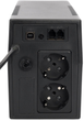 UPS Digitus Line-Ineractive Basic LED 600VA/360W (DN-170063-B) - obraz 2