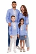 Дитяча лляна вишиванка для дівчинки Folk Moda 92 Блакитний (d0302-209111150) - изображение 4