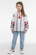 Дитяча лляна вишиванка для дівчинки Folk Moda 146 Білий (6008-213311182) - изображение 4