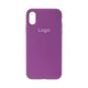 Чохол Silicone Case Full Size (AA) для iPhone X/Xs Колір 43.Grape - изображение 1