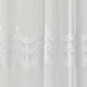 Ткань тюль фатин с вышивкой TAMA 305 см 122 гр/м2, тюлевая ткань, ткань для тюля, вуаль, гардины, гардинная ткань beyaz м.п. - изображение 2